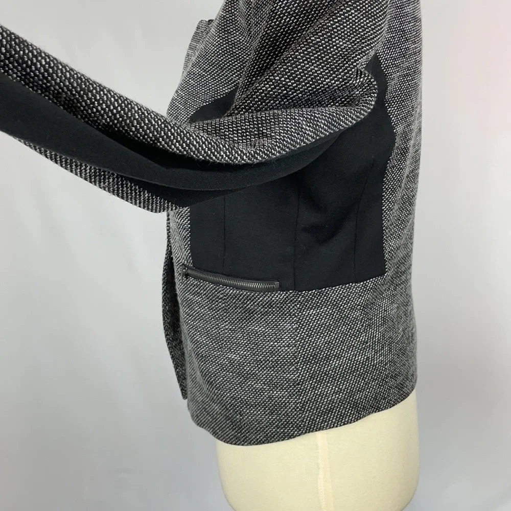 Halogen Gorgeous Tweed Blazer w/Black Trim & Zipper Pockets - Size Small - Picture 5 of 13